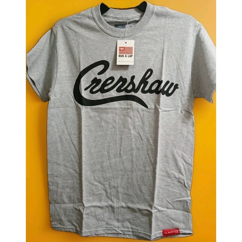 The Marathon Clothing Crenshaw Nipsey Hussle‎ T-Shirt Gray Small NWT New Cr70